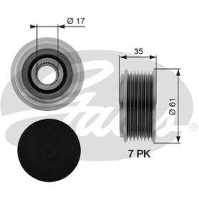 Resim ALTERNATOR KASNAGI (RULMANLI) TRANSIT 2,4 TDCI (00 06) / (ALTERNATOR OEM NO ICIN: 2C1T10300BA) 