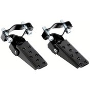 Resim Hightower Siyah Motosiklet Ayaklıkları: Ayarlanabilir Yükseklik Açı Kaymaz Dayanıklı Harley Suzuki Bmw Uyumlu 