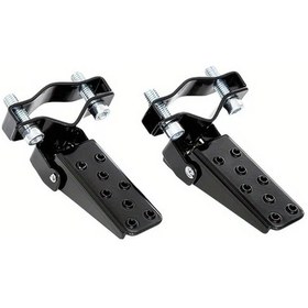 Resim Hightower Siyah Motosiklet Ayaklıkları: Ayarlanabilir Yükseklik Açı Kaymaz Dayanıklı Harley Suzuki Bmw Uyumlu 