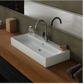 Resim TURKUAZ Cerastyle Pinto Etajer Uyumlu Banyo Lavabo 75*47 Cm 