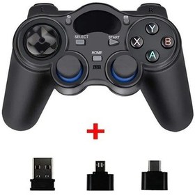 Resim Siyah Tutucu Olmadan-2.4g Usb Kablosuz Android Oyun Denetleyicisi Joystick Joypad Otg D İle Ps3/akıllı Joystick & Gamepad 45427047 