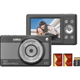 Resim Hallow 1080p Dijital Kamera Dijital Video Kamera Kamera 56mp Mat Siyah 