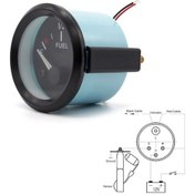 Resim Pazly Yakıt Ve Seviye Ölçüm Motosikletler İçin Gövde, Göstergesi Evrensel Aralığı Araç Abs 52mm 12v 0-1 - - Ub 