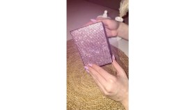 Resim Oasis Life Pembe Taşlı Ruhsat Kılıf Kabı Lüks 