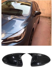 Resim Opel Astra K 2015-2022 Yarasa Ayna Kapağı (Plastik) Piano Black 