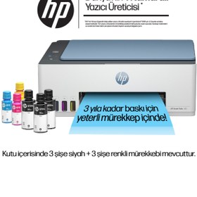 Resim HP Smart Tank 585 1F3Y4A Renkli Inkjet Yazıcı A4 Fotokopi Tarayıcı Fotokopi Wi Fi Tanklı Yazıcı Hc 