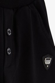 Resim Breeze Erkek Bebek Eşofman Altı Armalı Basic 9 Ay-3 Yaş, Siyah 