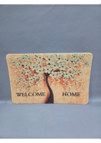 Resim Hijyenik Kıvırcık Paspas 40x60 Cm - Islaklık Emici Kapı Önü Paspası Turuncu 