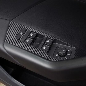 Resim Graficar Design Volkswagen POLO MK6 ile Uyumlu İç Trim Folyo Kaplama Set, Mat Karbon Siyah 