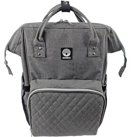 Resim Gri Melanj Büyük Bebek Bakım Sırt Çantası 44x32x16 cm 