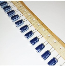 Resim Rz-r1e33mmf12tblfk75c 330mf 25v 8x12 105 Aishi Elko Kondansatör 50 Adet 