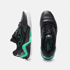 Resim Joma TSETS2601C SET Toprak Kort Erkek Tenis Ayakkabısı Siyah/Yeşil 