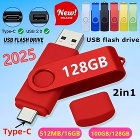 Resim 2-in-1 OTG USB 2.0 Flash Sürücü Tip-C ve Micro USB Bağlantı Noktalarıyla - 128GB, 512MB-128GB Depolama Seçenekleri, Akıllı Telefonlar ve Bilgisayarlar için Taşınabilir Harici Hafıza Çubuğu, Akıllı Telefon Depolama | Kompakt Depolama | Güvenli Veri Transferi 