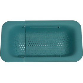 Resim Jianfan Genişletilebildir Lavabo Süzgeç Sepeti Plastik Sebze Yıkama Askı Mutfak Rafı Yeşil Yeşil 