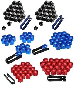 Resim 20 adet araba tekerlek cıvata golf sopası kılıfı araç oto lastik kapağı taşınabilir dış koruyucu dekorasyon tıpalar yedek, Siyah, 21mm 