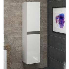 Resim Alfa Banyo Esen Mdf Beyaz 150 cm Lüx Banyo Boy Dolabı 