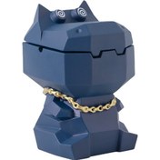 Resim Kapaklı Açık Hava Su Aygırı Yaratıcı Küllük Kül Tablası Mavi 