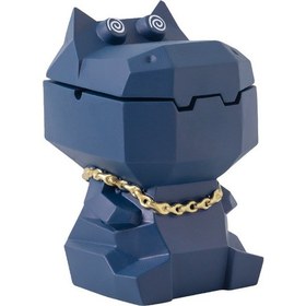 Resim Kapaklı Açık Hava Su Aygırı Yaratıcı Küllük Kül Tablası Mavi 