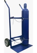 Resim oksijen tüpü taşıma arabası 2 tekerli 