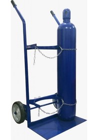 Resim oksijen tüpü taşıma arabası 2 tekerli 