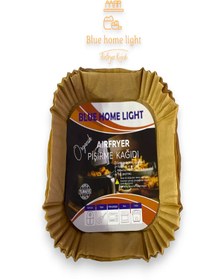 Resim Blue Home Lıght Airfryer Pişirme Kağıdı 100 Adet Kare Hava Fritöz Kağıdı Philips Xiaomi Airfreyer Air Fryer Uyumlu 