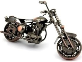 Resim El Yapımı Metal Motor Motosiklet Heykeli, Büyük Boy, Ofis ve Ev Hediyesi 