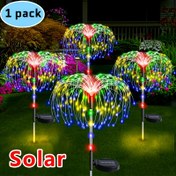 Resim 200 LED Dekoratif Avlu Işıkları ile Güneş Enerjili Havai Fişek Işıkları, Güneş Enerjili Bahçe Işıkları, Güneş Enerjili Su Geçirmez Avlu Işıkları, Güneş Enerjili Dış Mekan Dekoratif Peyzaj Işıkları, Avlu Partileri ve Noel için Güneş Enerjili Havai Fişek Işıkları 
