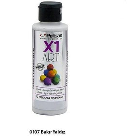Resim Polisan X1 Art Multisurface Hobi Boyası Yaldız Bakır 120 Ml. 