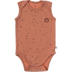 Resim Ayarlanabilir Çıtçıtlı Atlet Cosmos Pembe Organik Pamuk - 12-18 Ay 
