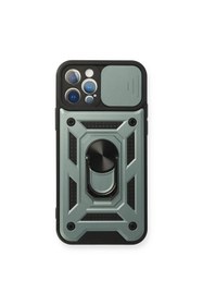 Resim artlab Art İphone 12 Pro Kılıf Pars Lens Yüzüklü Silikon - Yeşil Lab 