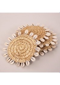Resim Shell Rafya Dekor Bardak Altlığı 6'lı Set 13cm Diğer 