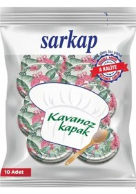 Resim Sarkap Desenli Kavanoz Kapağı 10 Lu Paket 