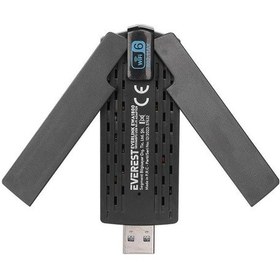 Resim Everest EVERLINK EWA1800 1800Mbps 2.4GHz/5GHz WIFI-6 AX1800 RTL8832 2*3.5dBi USB3.0 Kablosuz Adaptör 