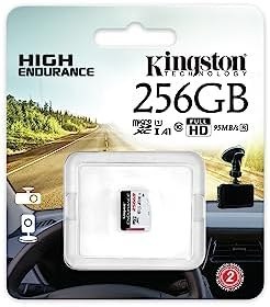 Resim Kingston High Endurance SDCE/256GB Class 10 UHS-I A1 256 GB Micro SD Kart 