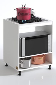 Resim Kenzlife Ocak Dolabı Gülpembe Byz 85*70*60 Xlarge Hazır Mutfak Ankastre Gömme Ocak İçin 