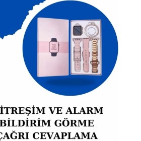 Resim Kadınlar Için Dokunmatik Ekran Akıllı Saat ve Gamer Kablosuz Bluetooth Kulaklık Anc Özelliği 