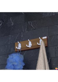 Resim Modilayn Irmak Ahşap Saksılık, Kitaplık, Raf Ceviz Ekru 