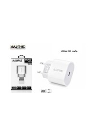 Resim Auris 20W Usb-C & Typec Girişli Cep Telefonu Şarj Başlığı 
