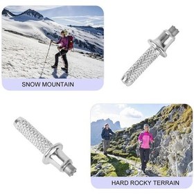 Resim 10 Adet Dağcılık Baton Ucu, Yürüyüş Baton Yedek Ucu, Trekking Baton Aksesuarları Çok Renkli 