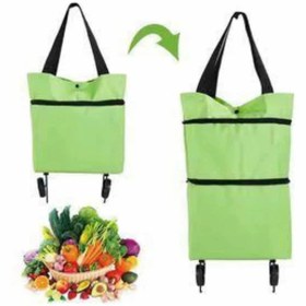 Resim Epilons Katlanabilir Tekerlekli Pazar Market Çarşı Arabası Market Alışveriş Çantası 