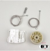 Resim Renault Megane 2 2002-2008 4/5 Kapı İçin Arka Sol Cam Kriko Seti 