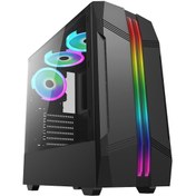 Resim Blueforce Tiger 3 Fanlı Siyah ATX Bilgisayar Kasası 