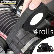 Resim Elektrik ve Otomotiv Kullanımı için 4 Rulo Ağır Hizmet Tipi Yalıtım Bandı - Yüksek Kaliteli Kumaş Yüzey Yapıştırıcılı, Dayanıklı Elektriksel İzolasyon, DIY & Profesyonel Tamirat, 4 Rulo, Yalıtım Rulosu 