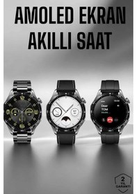Resim Akıllı Saat Metal Kordonlu Gps Ve Nfc Uyumlu Arama Cevaplayan 