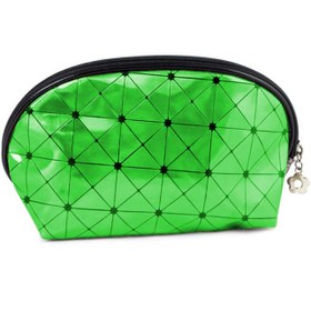 Resim Nascita Eleganza Renkli Makyaj Çantası - Yeşil 