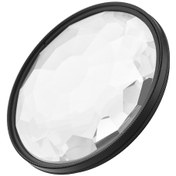 Resim Yifomall Siyah Ve Şeffaf Cam Yapılı Büyüteç Lens Filtresi - 7.7cm X 7.7cm Siyah Ve Şeffaf 