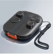 Resim Cloud011 Nintendo Switch 2 Taşınabilir Kontrolcü Organizer Kılıfı Oyun Kartı Tutucu Mat Siyah 