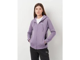 Resim Puma Classic Hooded Tracksuit Fl Kadın Mor Günlük Stil Eşofman Takımı 68303530 