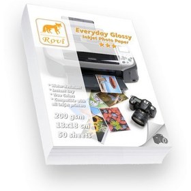 Resim Rovi Everyday Parlak Fotoğraf Kağıdı - 200Gsm - 50Yp - 13X18cm 