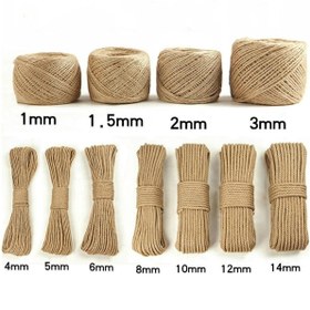 Resim Geylani 10 Metre Urgan ip Jüt Kendir Halat Hasır İp 6 mm Kalınlık 